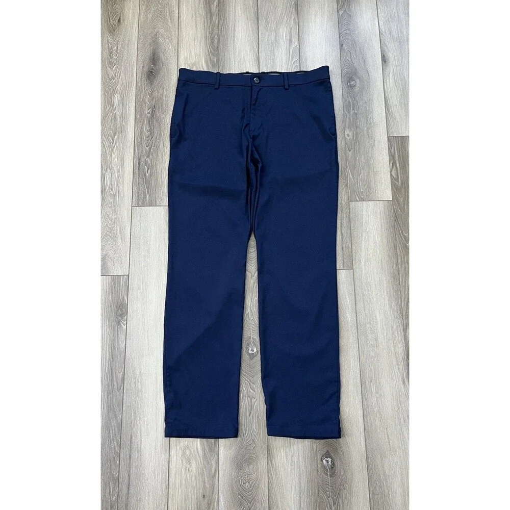 Nike Dri-Fit Blue Performance Straight Leg Chino Pants Men’s 36x32 Stretch Golf